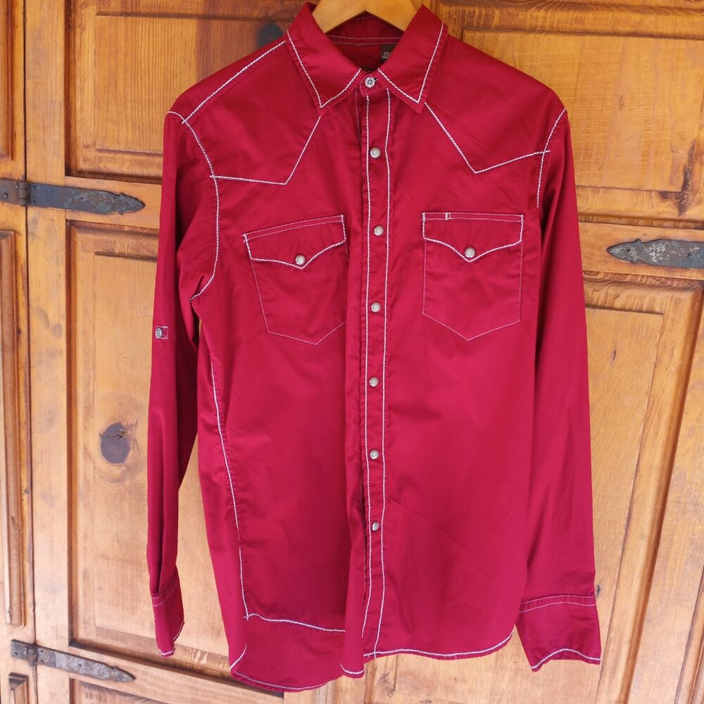 Roper western rodeo shirt pearl buttons